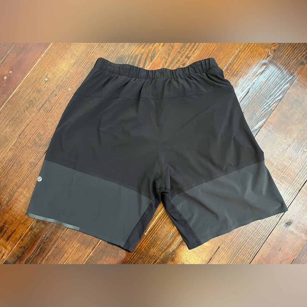 Lululemon Surge 8” Lined Two Tone Color Block Shorts - Picture 2 of 5